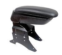 Accoudoir Central de Voiture Universel avec Rangement Console Appuie-bras Compartiment avec Couvercle Coulissant en Similicuir Noir
