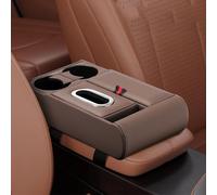Accoudoir Central pour BMW 4 Series 2014-2026 Voiture avec Porte-Gobelets Intégrés Coussin de Console en Cuir PU Confort de Conduite Accessoires Brown style A