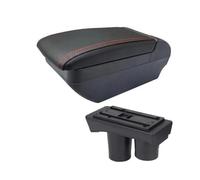 Accoudoir Central pour C3 C2 Accoudoir De Voiture Boîte De Rangement Intérieur Retrofit Chargement USB Cendrier Accessoires(F Red Line No USB)