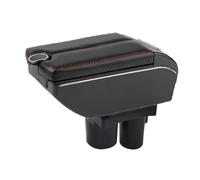 Accoudoir Central Pour Citroen C2 Pour C3 Accoudoir Coffre Rangement Renfort Bras Suspension Rehaussement Des Détails Intérieurs Pièce Rechange(B-Black red line)