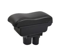 Accoudoir Central Pour Citroen Pour C2 Pour C3 Console Centrale Accoudoir Boîte Mallette De Rangement Accoudoirs Boîte(B-3USB-White line)