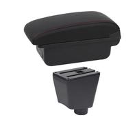 Accoudoir Central Pour Clio Pour Captur Pour Clio1 Pour Clio2 Pour Clio3 Accoudoir Voiture Boîte Rangement Porte-gobelet Cendrier USB Accessoire Accoudoirs Boîte(B1 Red Line)