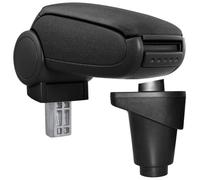 Accoudoir central pour Fiat 500L - avec compartiment - rembourré - textile - noir