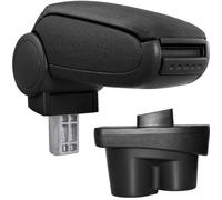 Accoudoir central pour Opel Corsa E - avec compartiment - rembourré - textile - noir