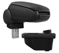 Accoudoir central pour Peugeot 308 I - avec compartiment - rembourré - textile - noir