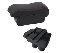Accoudoir Central Pour VW Pour Touran Pour Caddy Console Centrale Repose Coude Contenu Magasin Central Avec Interface USB Porte Gobelet(A red line NO USB)