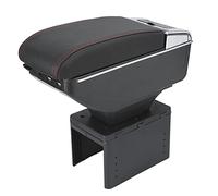 Accoudoir central universel pour voiture, avec interface USB, boîte de rangement réglable, pour la plupart des véhicules et camions