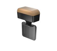 Accoudoir central voitures Organisateur Rangement Accoudoir Central Voiture Réglable Hauteur Avec Porte-gobelet Universel L'intérieur Boîte D'accoudoir Voiture(Black-Beige 1pc)