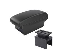Accoudoir central voitures Pour Accoudoir De Voiture Universel Boîte Modèle Central Support Rangement Bras Pièces Rénovation Intérieures Boîte D'accoudoir Voiture(Black line 3 USB)
