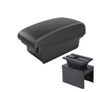 Accoudoir central voitures Pour Accoudoir De Voiture Universel Boîte Modèle Central Support Rangement Bras Pièces Rénovation Intérieures Boîte D'accoudoir Voiture(Black white 3 USB)