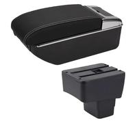 Accoudoir Centrale Pour Mazda 2 CX-3 Pour Skyactiv Accoudoir Voiture Boîte Rangement Accessoires Chargement Avec USB(A3 Black white 7USB)