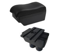 Accoudoir Centrale Pour VW Pour Touran Console Centrale Repose Coude Contenu Du Magasin Central Avec Interface USB Porte Gobelet(C black line 7USB)