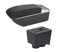 Accoudoir Console Centrale Pour VW Pour POLO Mk5 6R Pour Vento 2002 2003 2004 2005 2006 2007 2008 2009 Accessoires Voiture Accoudoir Boîte Rangement(B2 Black Line 7usb)