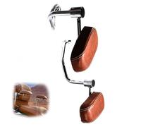 Accoudoir de Moto pour Indien pour Roadmaster Pursuit 2014 2015 2016 2017 2018 2019 2020 2021 2022 2023 Kit De Support Coussin Main Cadre D'accoudoirs Passager Arrière(Chrome Brown)