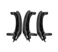 Accoudoir De Porte Intérieure Poignée Traction Couverture En Cuir Véritable Ensemble Complet Assemblage LHD RHD Pour X3 X4 F25 F26 2010-2016 Panneau Porte Poignée Garniture(LHD 6PCS SET Black)