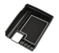 Accoudoir de rangement pour voiture Pour Nissan pour X-trail T32 pour Rogue 2014-2020 Boîte de rangement d'accoudoir central voiture Support plateau Conteneur palette(Black with White Pad)