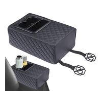 Accoudoir de siège arrière de voiture - Console de rangement pour la deuxième rangée - Boîte d'accoudoir central réglable - Organiseur intérieur de voiture avec porte-gobelet, étagère de rangement |