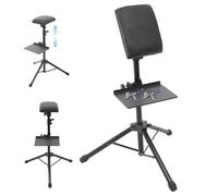 Accoudoir de tatouage, avec plateau, 80 à 107 cm, réglable en hauteur, pour studio de salon, tatouages, jusqu'à 50 kg (24 x 18 cm)