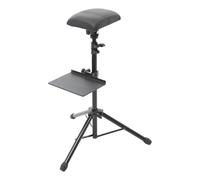 Accoudoir de tatouage - Support de bras réglable en hauteur - Support de studio ergonomique avec plateau - Charge maximale : 50 kg - Pour bras, main et pied - Noir - 24 x 18 cm