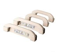 Accoudoir de toit avec lampe de lecture intégrée compatible avec Vito W447 W448 V220 V250 V260 2015-2023, cuir de qualité supérieure et pour voiture en plastique (beige)