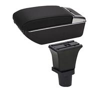 Accoudoir de voiture Accoudoir central pour Fiat 500, boîte de rangement rotative, chargement 7 USB, porte-gobelet double couche, accessoires(D2 7 USB)