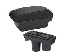Accoudoir de Voiture Boîte D'accoudoir De Voiture, Boîte De Rangement, Support De Verre, Accessoires De Modification pour Citroën C2 C3(C2 Black Line NO USB)