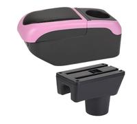 Accoudoir De Voiture Compatible Avec Mitsubishi Pour Attrage Mirage/Dodge Attitude/Space Star/MLRAGE Rangement Intérieur, Pièces Et Accessoires(Black Pink)