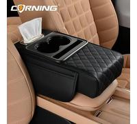 Accoudoir de voiture Coussin D'extension D'accoudoir Voiture Multifonctionnel, 7,5 Cm D'épaisseur, Pour Console Centrale, Support De Coude, Organisateur(Black)