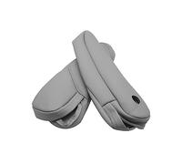 accoudoir de voiture Garniture de couverture décorative en cuir microfibre pour poignée de siège/accoudoir de porte, pour Honda pour CRV 2007 2008 2009(2pcs Seat Gray)