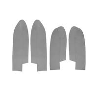 accoudoir de voiture Garniture de couverture décorative en cuir microfibre pour poignée de siège/accoudoir de porte, pour Honda pour CRV 2007 2008 2009(4pcs Gray)