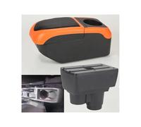 Accoudoir De Voiture Pour Renault Pour Duster Pour Dacia Pour Duster 2019-2024 Boîte De Rangement Accessoires De Voiture Accoudoir Boîte(Black Orange)