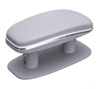 Accoudoir de voiture réglable en hauteur en cuir synthétique avec mousse pour une conduite confortable, pour la plupart des berlines, SUV, monospaces, noir (gris)