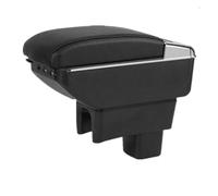 Accoudoir Double Couche Accessoires Auto pour Suzuki pour Swift 2005-2024 Accoudoir Boîte Rangement Pièces De Rechange pour L'intérieur Et L'extérieur(B Black Line NO USB)