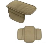 Accoudoir en cuir avec rangement latéral pour console centrale de voiture, résistant à la poussière, à l'usure, soutien confortable, couleur grise (G)