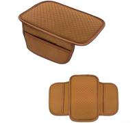 Accoudoir en cuir avec rangement latéral pour console centrale de voiture, résistant à la poussière, à l'usure, support confortable, couleur grise (H)