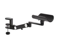 Accoudoir Ergonomique pour Rallonge de Bureau, Support de Bras Rotatif à 360° en Alliage D'Aluminium, Accessoires de Bureau RéGlables(Black)