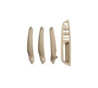accoudoir porte de voiture Ensemble Couvercles Panneau Garniture Poignée Intérieure Porte Compatible Avec BMW X5 X6 E70 E71 E72 Pour 2007 2008 2009 2010 2011 2012 2013 2014(Model A RHD Beige)