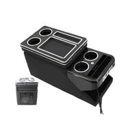 Accoudoir Pour Citroën Pour Spacetourer 16-23 Avant Avec Éclairage D'ambiance USB(B black)