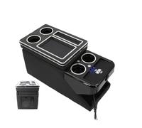 Accoudoir Pour Citroën Pour Spacetourer 16-23 Avant Avec Éclairage D'ambiance USB(D black)