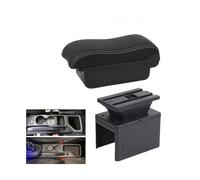 Accoudoir pour Hyundai i20 2021 2022 2023 Accoudoir de voiture Boîte de rangement intérieure Accessoires de voiture(A2 white line No USB)