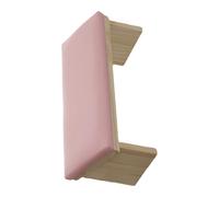 Accoudoir pour ongles - Repose-main en bois PU et cuir synthétique au design biseauté - Support robuste pour polissage des ongles - Accessoires confortables pour une expérience client améliorée