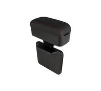 accoudoir rangement Boîte D'accoudoir Voiture Support Coude Porte-gobelet Automatique Rangement Organisateur D'espace Siège Réglable Repose Bras Coussin(Black Red)