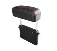 accoudoir rangement Boîte D'accoudoir Voiture Support Coude Réglable Organisateur D'espace Siège Coussin Ergonomique Conduite Confortable(Black-RedLine)