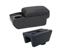 accoudoir rangement Pour Seat Pour Ibiza Coffre D'accoudoir Voiture Adaptation Rangement Auto Pièces Intérieures Accessoires(C3 Black white NOUSB)
