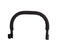 Accoudoir universel pour poussette bébé, barre de pare-chocs réglable pour poussettes Babyzen Yozeno, PU, noir, taille : 40 x 9 cm, compatible avec les poussettes de 38 à 42 cm de distance (noir)