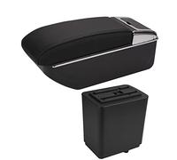 Accoudoir Voiture Accoudoir Boîte Rangement Accessoires Voiture Charge USB Pour Citroen Pour Berlingo Pour Peugeot Pour Partenaire Pour Tepe console centrale(D2 Black black NoUSB)