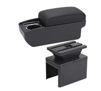 accoudoir voiture Accoudoir Voiture Boîte Modèle Accessoire Stockage Automatique Pièces Modification(C2 Ligne noire SANS USB)