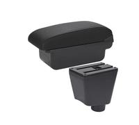 Accoudoir Voiture Central Accoudoir De Voiture Boîte D'accoudoir Pièces Rangement D'accessoires Dédiées Rénovation Intérieure Pour Clio 4 Pour Captur Pour Clio 3 III IV Accoudoir Central(C2 Black line