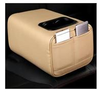 Accoudoir Voiture Central Accoudoir Universel Pour Siège Arrière De Voiture, Console À 2 Rangées Avec Porte-gobelet(Beige-Double pockets)