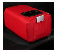 Accoudoir Voiture Central Accoudoir Universel Pour Siège Arrière De Voiture, Console À 2 Rangées Avec Porte-gobelet(Red-Single pocket)